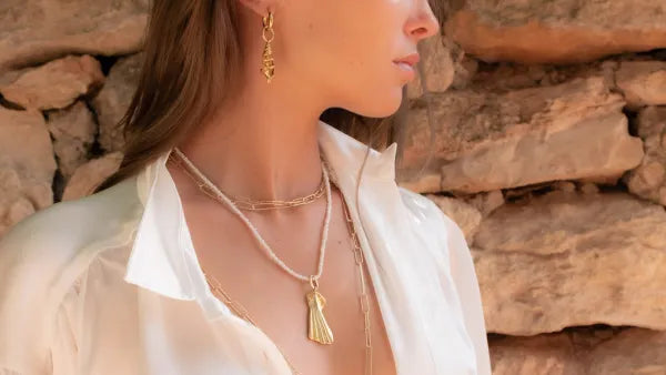 SEASHELLS Long "PECTINIDA" PENDANT